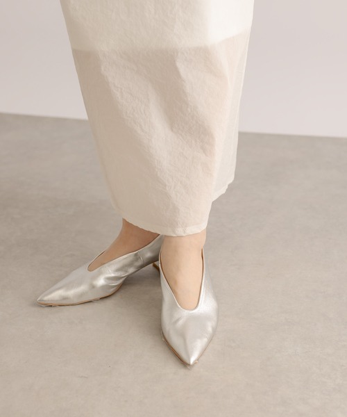 RIVE DROITE（リヴドロワ）の「ポインテッドソフトパンプス（パンプス・レディース・シルバー/サックスブルー/ブラック・24/23/23.5）」の4枚目の写真