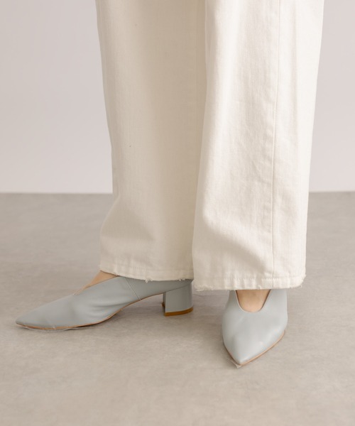 RIVE DROITE（リヴドロワ）の「ポインテッドソフトパンプス（パンプス・レディース・シルバー/サックスブルー/ブラック・24/23/23.5）」の7枚目の写真