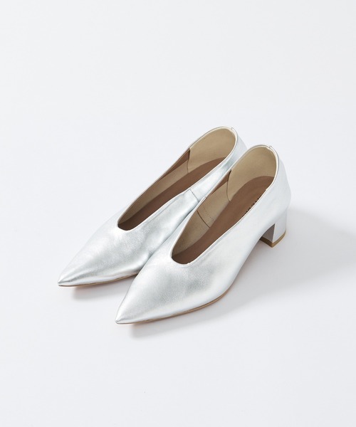 RIVE DROITE（リヴドロワ）の「ポインテッドソフトパンプス（パンプス・レディース・シルバー/サックスブルー/ブラック・24/23/23.5）」の17枚目の写真