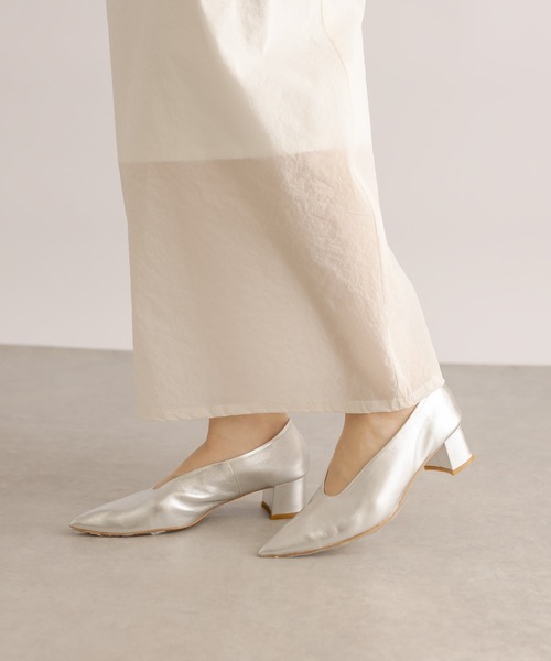 RIVE DROITE（リヴドロワ）の「ポインテッドソフトパンプス（パンプス・レディース・シルバー/サックスブルー/ブラック・24/23/23.5）」の11枚目の写真