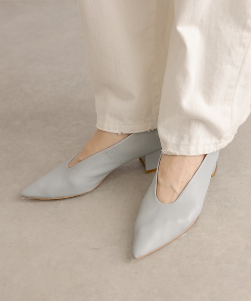 RIVE DROITE（リヴドロワ）の「ポインテッドソフトパンプス（パンプス・レディース・シルバー/サックスブルー/ブラック・24/23/23.5）」の16枚目の写真