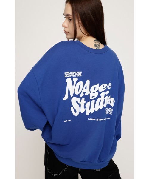 SLY（スライ）の「W FRONT LOGO ZIP UP SW ダブルフロント ロゴ ジップアップ スウェット（スウェット・レディース・オフホワイト/ブルー/ブラック/杢グレー・FREE）」の4枚目の写真