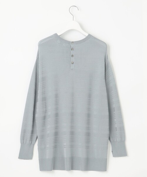 J.PRESS Ladies(J.プレス レディス)の「【WEB限定カラーあり・洗える】SILKY RAYON STRETCH ボーダー ニット(ニット/セーター・レディース・ライトグレー系/ダルブルー系/ネイビー系/ブラウン系・SMALL)」の16枚目の写真