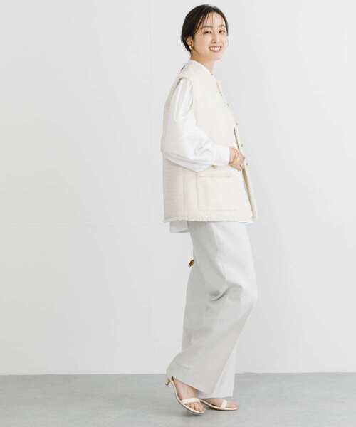 URBAN RESEARCH（アーバンリサーチ）の「ツイードノーカラージレ（ベスト・レディース・ネイビー/オフホワイト・FREE）」の12枚目の写真