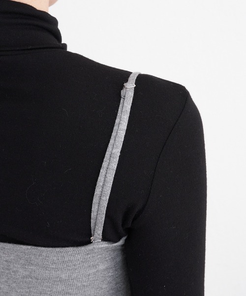 Chico(チコ)の「【2024SS/2way】チュールティアードベアワンピース(ワンピース・レディース・ブラック/ホワイト/ライトグレー/シルバー/ゴールド・FREE)」の8枚目の写真