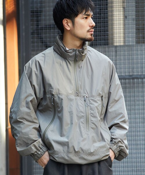 FREAK'S STORE（フリークスストア）の「PERTEX MIL SMOCK PARKA/パーテックス ミル スモックパーカー/ミリタリー/アノラック/リラックスフィット（ブルゾン・メンズ・セージグリーン/ブラック・MEDIUM/LARGE）」の4枚目の写真