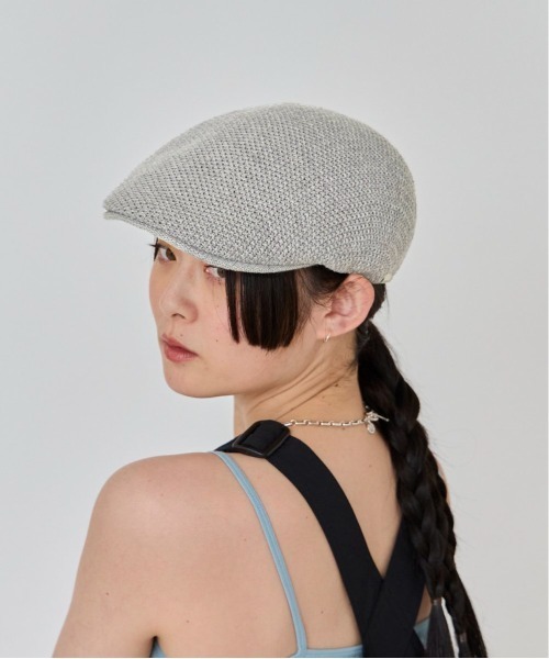 OVERRIDE（オーバーライド）の「OVERRIDE COTTON KNIT HUNTING / オーバーライド（ハンチング/ベレー帽・メンズ・グリーン/ブラック/グレー/ブラウン・58cm/62cm/60cm）」の12枚目の写真