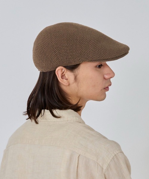 OVERRIDE（オーバーライド）の「OVERRIDE COTTON KNIT HUNTING / オーバーライド（ハンチング/ベレー帽・メンズ・グリーン/ブラック/グレー/ブラウン・58cm/62cm/60cm）」の9枚目の写真