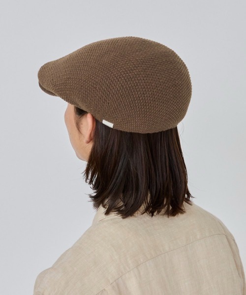 OVERRIDE（オーバーライド）の「OVERRIDE COTTON KNIT HUNTING / オーバーライド（ハンチング/ベレー帽・メンズ・グリーン/ブラック/グレー/ブラウン・58cm/62cm/60cm）」の7枚目の写真