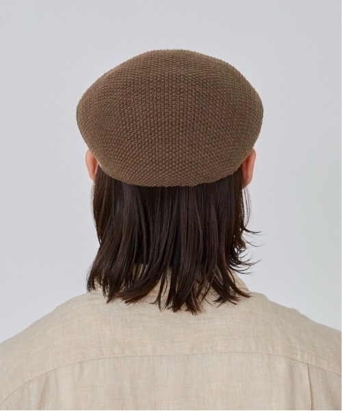 OVERRIDE（オーバーライド）の「OVERRIDE COTTON KNIT HUNTING / オーバーライド（ハンチング/ベレー帽・メンズ・グリーン/ブラック/グレー/ブラウン・58cm/62cm/60cm）」の8枚目の写真