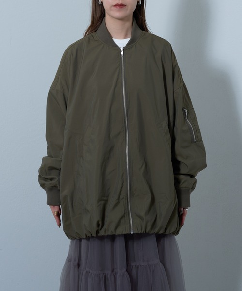 COLONY 2139（コロニートゥーワンスリーナイン）の「裾バルーンMA-1（MA-1・レディース・オフホワイト/オリーブ・FREE）」の8枚目の写真