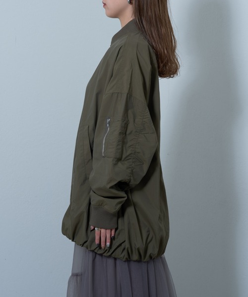 COLONY 2139（コロニートゥーワンスリーナイン）の「裾バルーンMA-1（MA-1・レディース・オフホワイト/オリーブ・FREE）」の9枚目の写真
