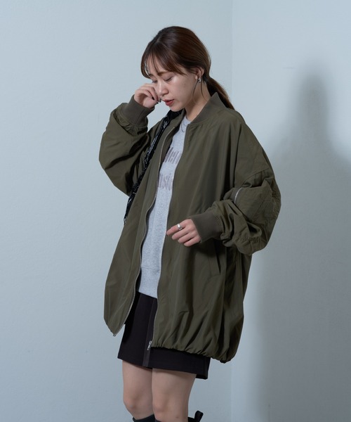 COLONY 2139（コロニートゥーワンスリーナイン）の「裾バルーンMA-1（MA-1・レディース・オフホワイト/オリーブ・FREE）」の18枚目の写真