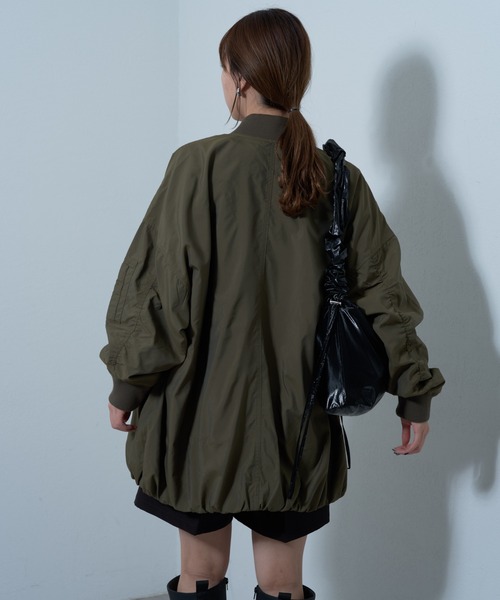 COLONY 2139（コロニートゥーワンスリーナイン）の「裾バルーンMA-1（MA-1・レディース・オフホワイト/オリーブ・FREE）」の20枚目の写真