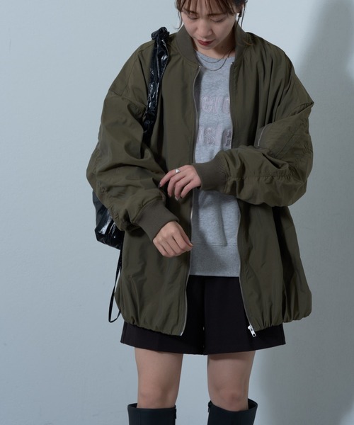 COLONY 2139（コロニートゥーワンスリーナイン）の「裾バルーンMA-1（MA-1・レディース・オフホワイト/オリーブ・FREE）」の21枚目の写真