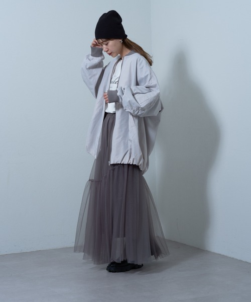 COLONY 2139（コロニートゥーワンスリーナイン）の「裾バルーンMA-1（MA-1・レディース・オフホワイト/オリーブ・FREE）」の5枚目の写真