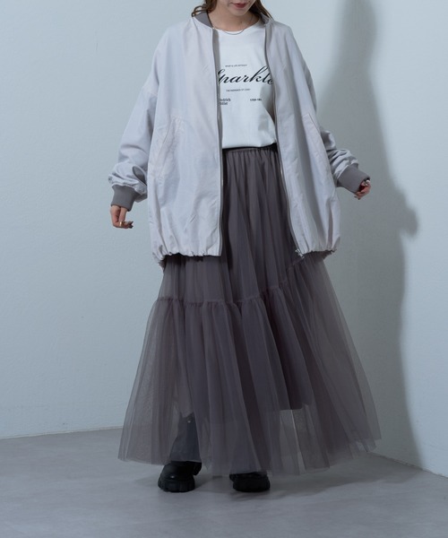 COLONY 2139（コロニートゥーワンスリーナイン）の「裾バルーンMA-1（MA-1・レディース・オフホワイト/オリーブ・FREE）」の7枚目の写真