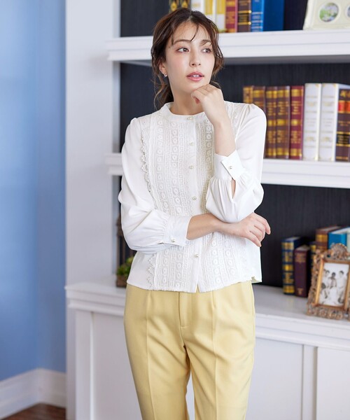 CO|TO コート　レースブラウス　シャツ　cygne ludlow dior カット レース シャツ（シャツ/ブラウス）｜ANGIE（アンジー）の