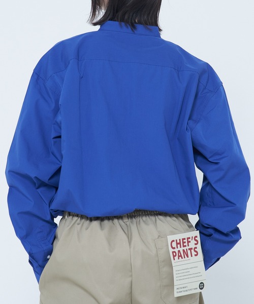 CORISCO（コリスコ）の「ブロード 長袖バンドカラーBIGシャツ(M1)（シャツ/ブラウス・メンズ・ホワイト/チャコールグレー/ブルー/その他4/その他1/その他2/その他3・X-LARGE/LARGE/MEDIUM）」の10枚目の写真