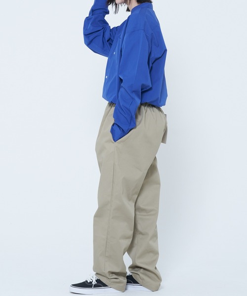 CORISCO（コリスコ）の「ブロード 長袖バンドカラーBIGシャツ(M1)（シャツ/ブラウス・メンズ・ホワイト/チャコールグレー/ブルー/その他4/その他1/その他2/その他3・X-LARGE/LARGE/MEDIUM）」の12枚目の写真