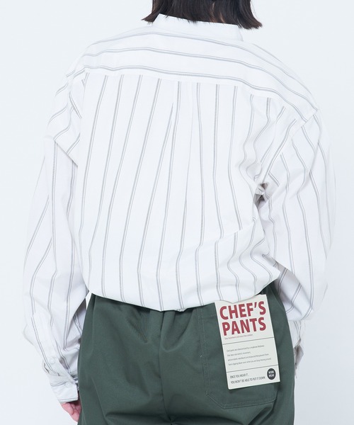 CORISCO（コリスコ）の「ブロード 長袖バンドカラーBIGシャツ(M1)（シャツ/ブラウス・メンズ・ホワイト/チャコールグレー/ブルー/その他4/その他1/その他2/その他3・X-LARGE/LARGE/MEDIUM）」の16枚目の写真