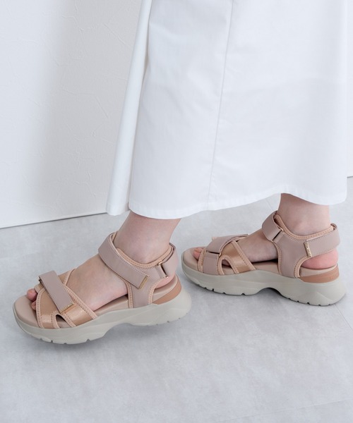 HIMIKO（ヒミコ）の「【HIMIKO】クロスデザインスポーツサンダル/647202（サンダル・レディース・ベージュ/ネイビー/ブラック/アイボリー・SMALL/MEDIUM/LARGE/X-LARGE）」の14枚目の写真