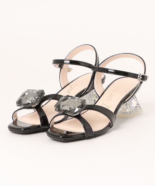 Bridget Birkin（ブリジットバーキン）の「【Bridget Birkin】ビッグビジューサンダル(542012)（サンダル・レディース・ブラック/ベージュ/ピンク/シルバー・24/23.5/23/24.5/22.5）」の9枚目の写真