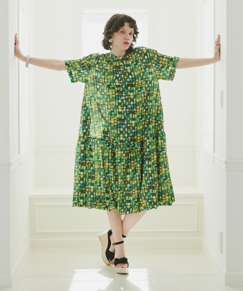 マニャーナスエルテ　ワンピース サイドギャザーワンピース（ワンピース）｜manana suerte