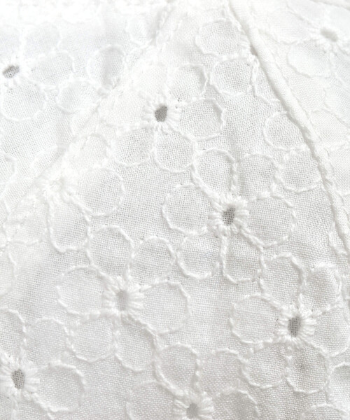 SLAP SLIP BABY（スラップスリップベビー）の「バック花柄リボンレース生地ハットベビー(44~48cm)（ハット・キッズ・ホワイト/ピンク・FREE）」の11枚目の写真