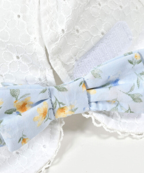 SLAP SLIP BABY（スラップスリップベビー）の「バック花柄リボンレース生地ハットベビー(44~48cm)（ハット・キッズ・ホワイト/ピンク・FREE）」の13枚目の写真