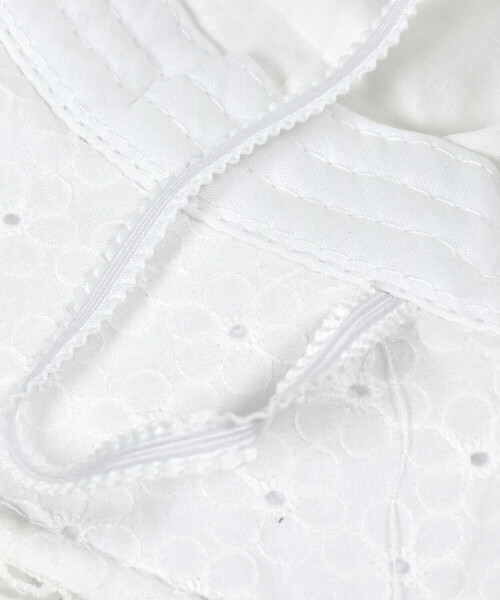 SLAP SLIP BABY（スラップスリップベビー）の「バック花柄リボンレース生地ハットベビー(44~48cm)（ハット・キッズ・ホワイト/ピンク・FREE）」の14枚目の写真