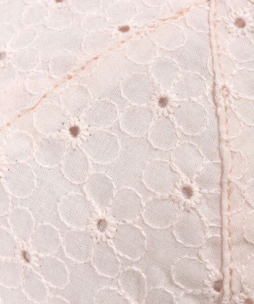 SLAP SLIP BABY（スラップスリップベビー）の「バック花柄リボンレース生地ハットベビー(44~48cm)（ハット・キッズ・ホワイト/ピンク・FREE）」の17枚目の写真