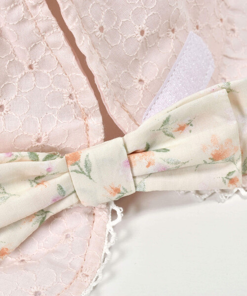 SLAP SLIP BABY（スラップスリップベビー）の「バック花柄リボンレース生地ハットベビー(44~48cm)（ハット・キッズ・ホワイト/ピンク・FREE）」の19枚目の写真