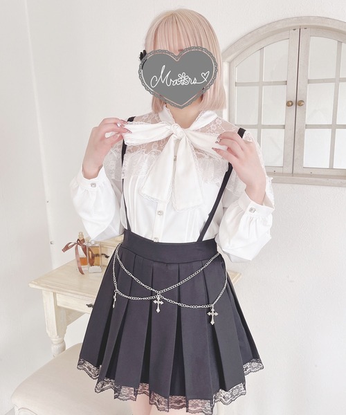 Sugargloss MARS スカート チェーン 希少 レア MA*RS（アメーバーマーズ）の「クロスチェーン付きプリーツスカパン