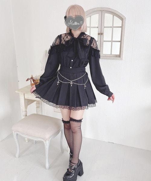 クロスチェーン付きプリーツスカパン（スカート）｜MA*RS