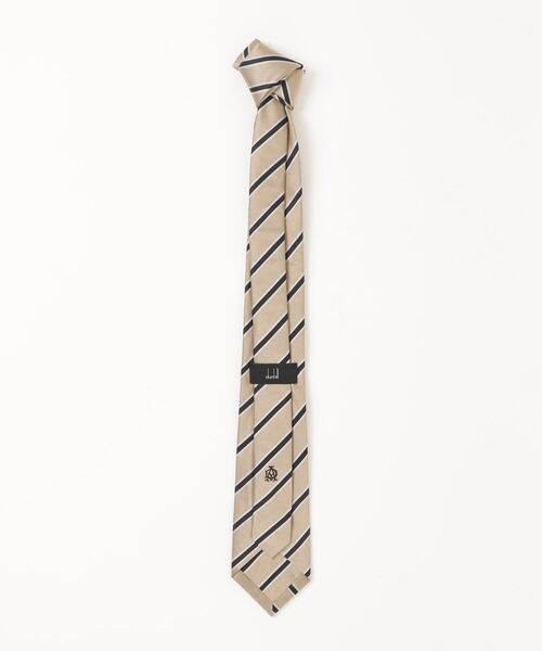 dunhill(ダンヒル)の「シルク レジメンタル ウーブン タイ 8cm / SILK REGIMENTAL WOVEN TIE 8CM(ネクタイ・メンズ・ベージュ・ONE SIZE)」の3枚目の写真