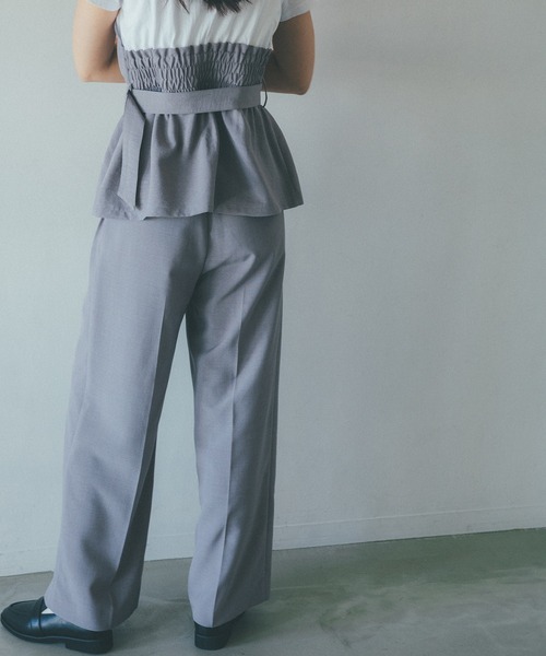 VIS（ビス）の「【接触冷感・洗える】美easyコルセットドッキングプルオーバー（Tシャツ/カットソー・レディース・グレー/ネイビー/ブルー系その他4/ピンク/ブラック・FREE）」の8枚目の写真