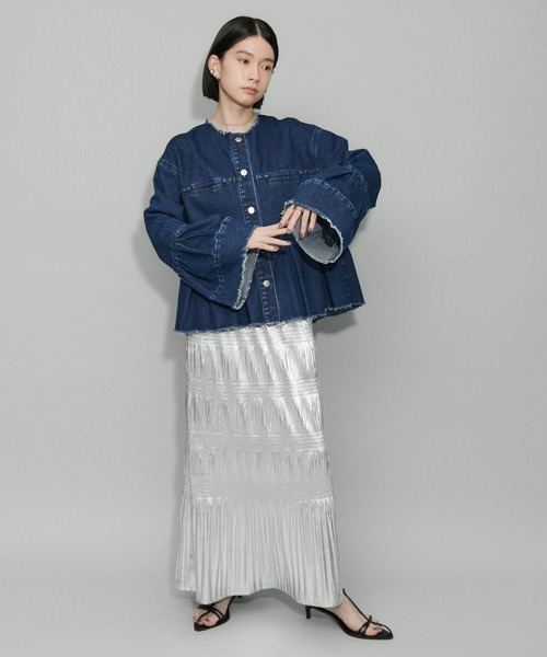 ADAM ET ROPE'（アダムエロペ）の「【WEB限定】ボーダープリーツ
