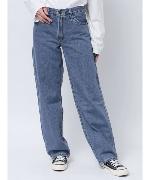 Levi's（リーバイス）の「【Ca】Levis BAGGY DAD（デニムパンツ・レディース・ブルー・24inch/25inch/26inch）」の2枚目の写真