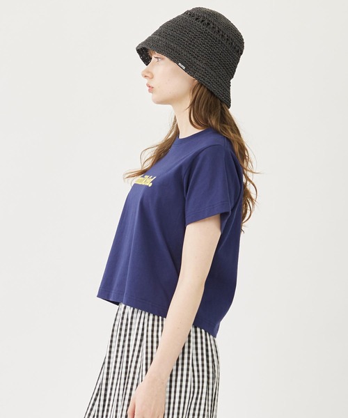 MILKFED.（ミルクフェド）の「COOPER LOGO COMPACT S/S TEE（Tシャツ/カットソー・レディース・ライトグリーン/ネイビー/ブラック/ホワイト・S/M）」の5枚目の写真