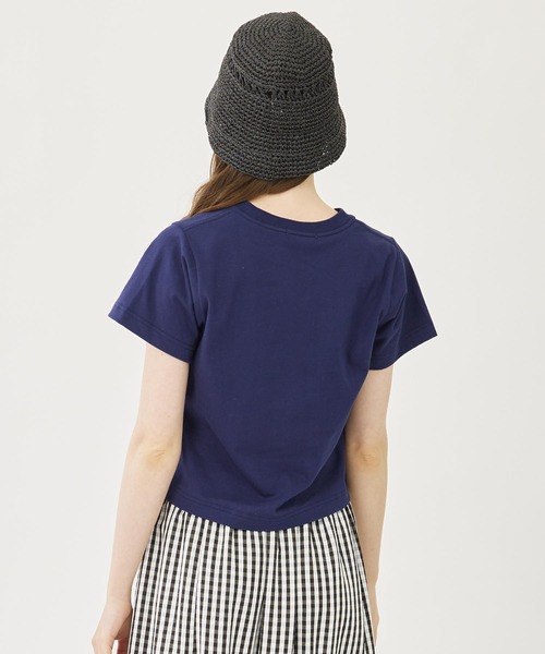 MILKFED.（ミルクフェド）の「COOPER LOGO COMPACT S/S TEE（Tシャツ/カットソー・レディース・ライトグリーン/ネイビー/ブラック/ホワイト・S/M）」の6枚目の写真