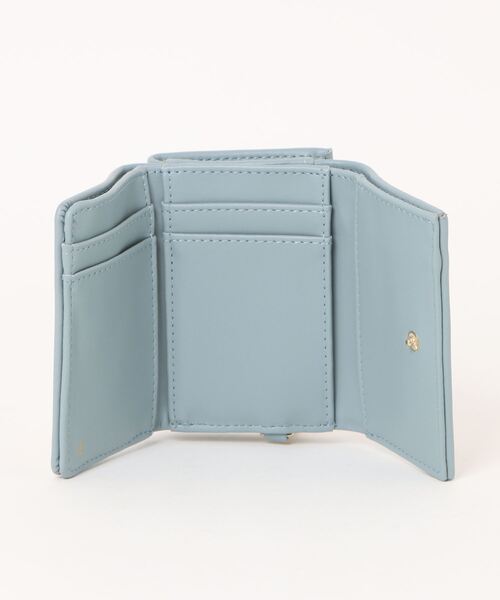 pom ponette junior（ポンポネットジュニア）の「異素材コンビ三つ折り財布（財布・キッズ・ブラック/ライトブルー・FREE）」の14枚目の写真