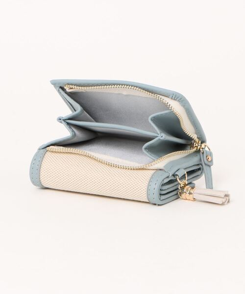 pom ponette junior（ポンポネットジュニア）の「異素材コンビ三つ折り財布（財布・キッズ・ブラック/ライトブルー・FREE）」の15枚目の写真