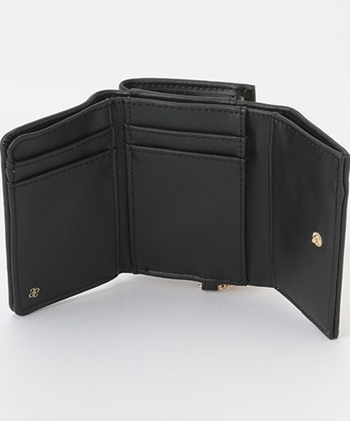 pom ponette junior（ポンポネットジュニア）の「異素材コンビ三つ折り財布（財布・キッズ・ブラック/ライトブルー・FREE）」の8枚目の写真