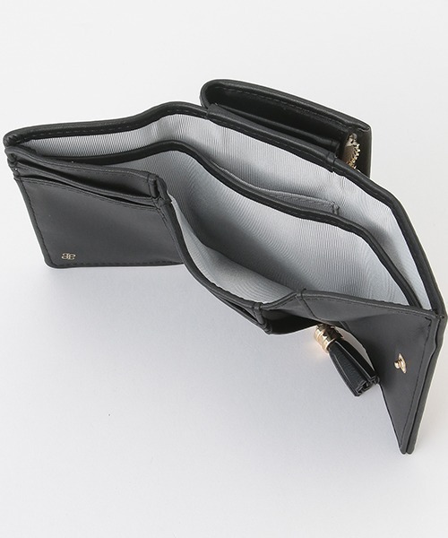 pom ponette junior（ポンポネットジュニア）の「異素材コンビ三つ折り財布（財布・キッズ・ブラック/ライトブルー・FREE）」の10枚目の写真