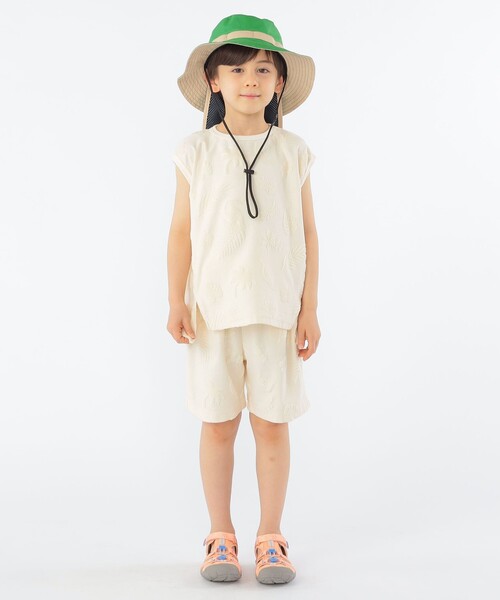SHIPS(シップス)の「SHIPS KIDS:100~130cm / パイル ジャカード ノースリーブ TEE(タンクトップ・キッズ・ベージュ/ロイヤルブルー・100/110/120/130)」の5枚目の写真