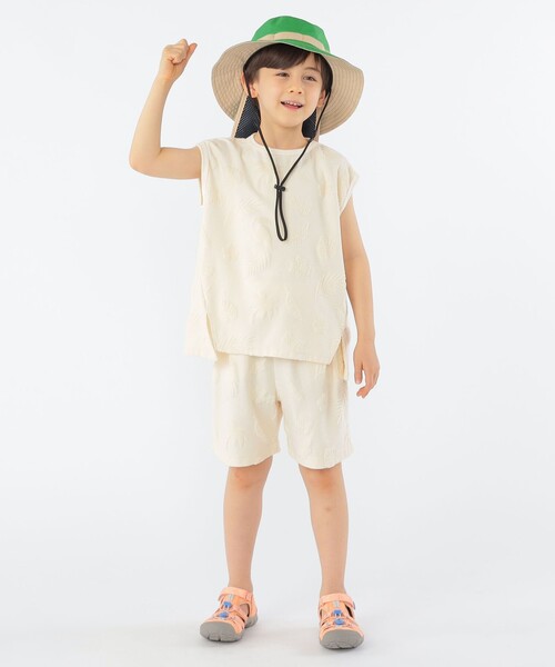 SHIPS(シップス)の「SHIPS KIDS:100~130cm / パイル ジャカード ノースリーブ TEE(タンクトップ・キッズ・ベージュ/ロイヤルブルー・100/110/120/130)」の6枚目の写真