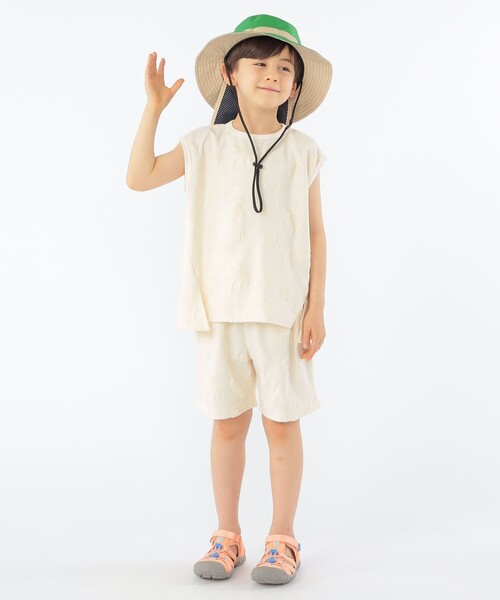 SHIPS(シップス)の「SHIPS KIDS:100~130cm / パイル ジャカード ノースリーブ TEE(タンクトップ・キッズ・ベージュ/ロイヤルブルー・100/110/120/130)」の7枚目の写真