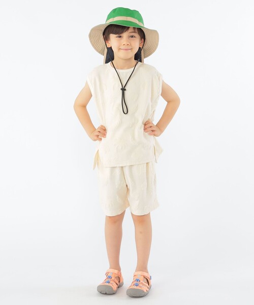 SHIPS(シップス)の「SHIPS KIDS:100~130cm / パイル ジャカード ノースリーブ TEE(タンクトップ・キッズ・ベージュ/ロイヤルブルー・100/110/120/130)」の8枚目の写真