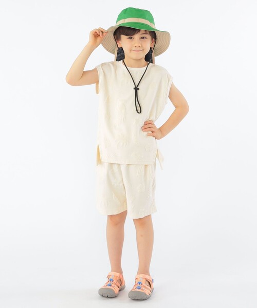 SHIPS(シップス)の「SHIPS KIDS:100~130cm / パイル ジャカード ノースリーブ TEE(タンクトップ・キッズ・ベージュ/ロイヤルブルー・100/110/120/130)」の10枚目の写真